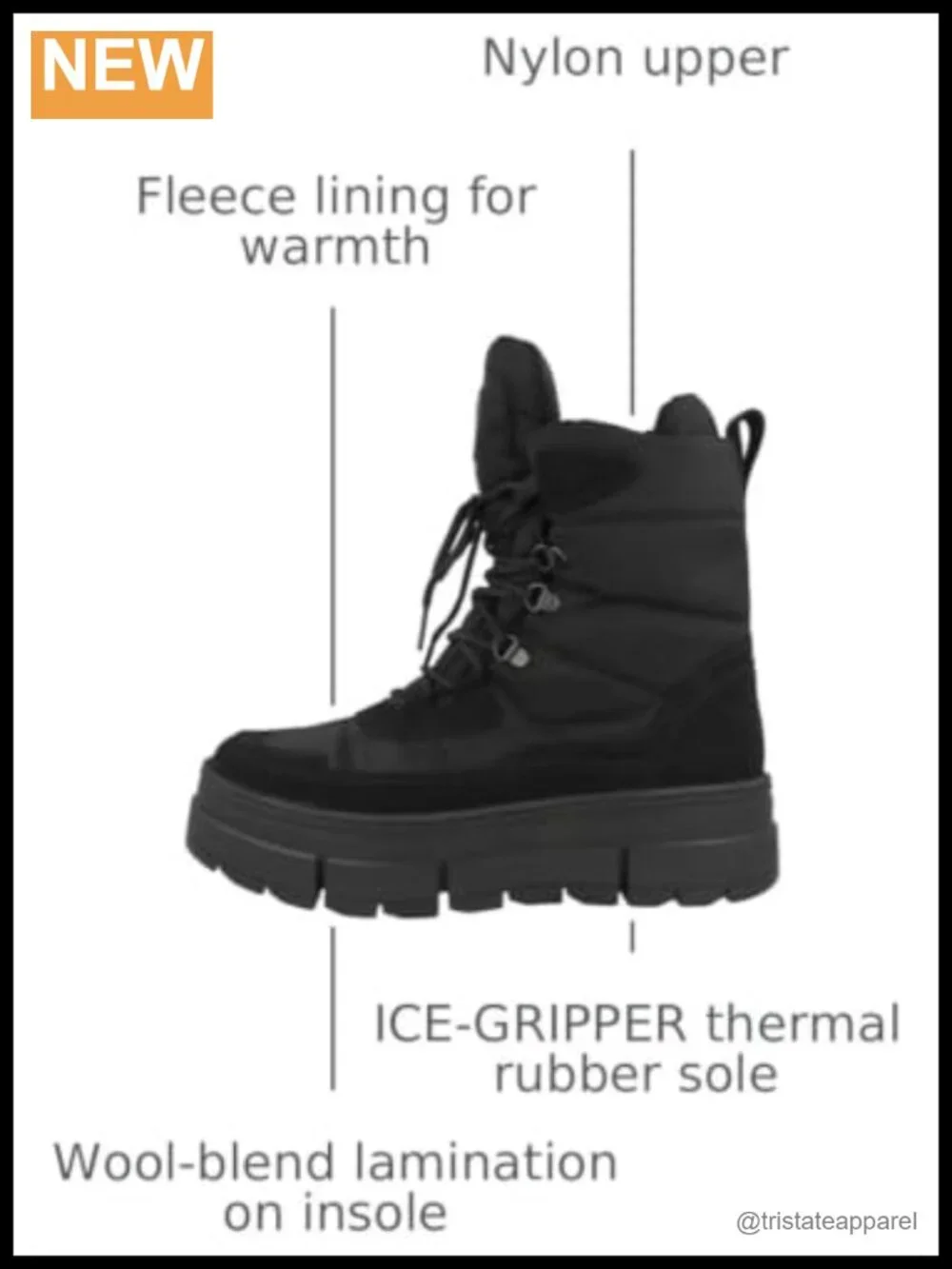 PAJAR Canada Harrow Women's Snow Boots - Waterproof Fleece Lining Warm Winter